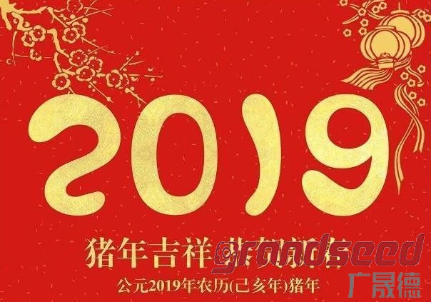 廣晟德2019新春祝福